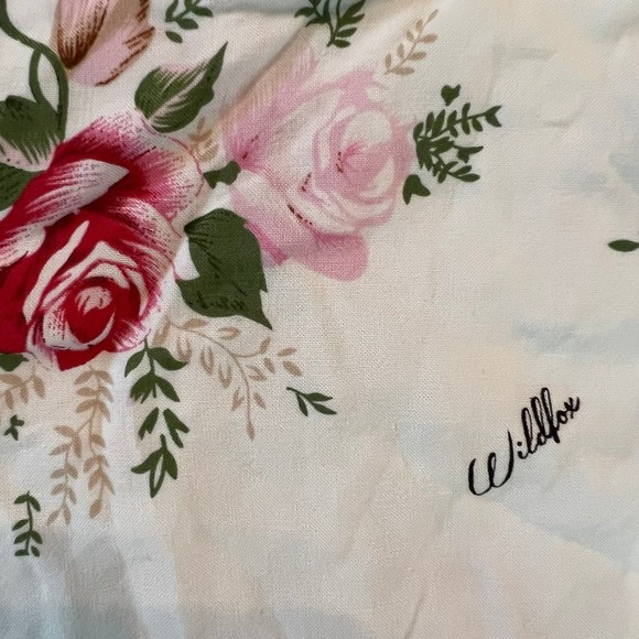 WILDFOX Intimate Romper Womens White Large Red Rose Sleepwear - Picture 7 of 10